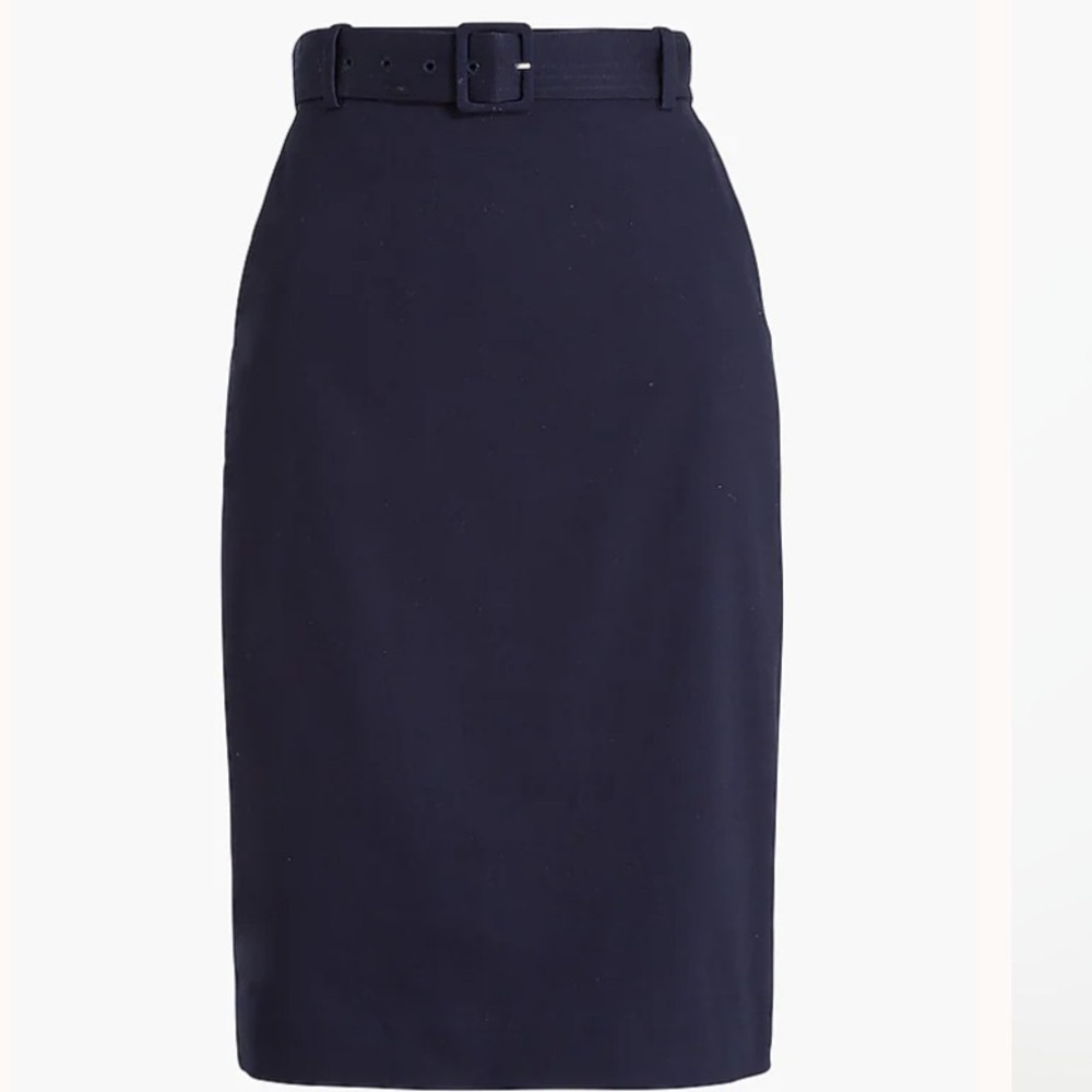 J.Crew Belted Pencil Skirt Size: 4